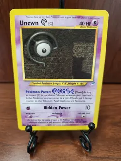 Unown C Neo Destiny 57/105 Regular Uncommon Pokemon Card LP+ Vintage Pokemon TCG - Image 1
