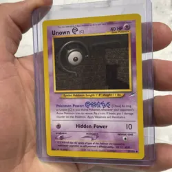 Unown C Neo Destiny 57/105 Regular Uncommon Pokemon Card LP+ Vintage Pokemon TCG - Image 2