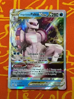 POKEMON TCG ORIGIN FORME PALKIA VSTAR SWSH254 HOLO NM BLACK STAR PROMO - Image 1