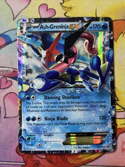 Ash-Greninja EX XY133 - XY Holo Black Star Promo Pokemon TCG HP/DMG - Image 1