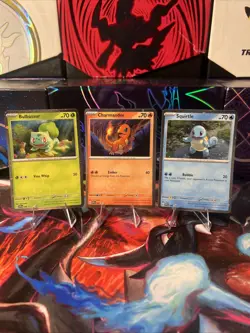 Bulbasaur 046, Charmander 047, and Squirtle 048 Pokemon TCG Black Star Promo Lot - Image 1