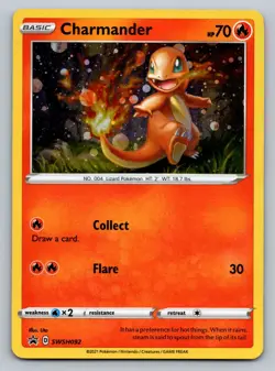 Charmander SWSH092 Holographic Black Star Promo Pokemon TCG Near Mint T4 - Image 1