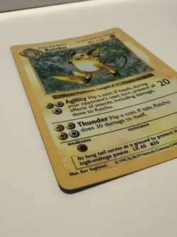Pokemon TCG Raichu Holo Rare Shadowless Base Set 14/102 Wizards Of The Coast - Image 5