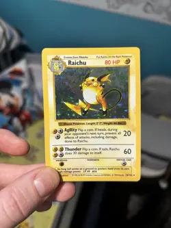 Pokemon TCG Shadowless Raichu Base Set 14/102 Holo Rare WOTC 1999 - Image 3