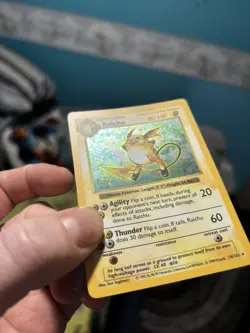 Pokemon TCG Shadowless Raichu Base Set 14/102 Holo Rare WOTC 1999 - Image 5