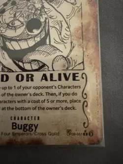 Buggy (Wanted Poster) OP09-051 Emperors in the New World Foil - Image 4