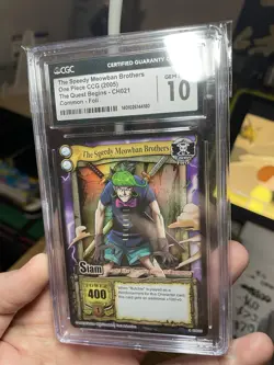 Vintage One Piece TCG SIAM! 2006 CCG, Mint CGC 10 Passage To The Grand Line Foil - Image 3
