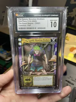 Vintage One Piece TCG SIAM! 2006 CCG, Mint CGC 10 Passage To The Grand Line Foil - Image 4