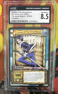 Tashigi Vintage One Piece “Justice Of The Swordsman” CGC 8.5 Common - Image 1