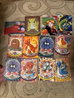 Topps Pokemon (12) card lot Chameleon , Holo etc. - Image 1