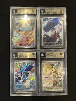 BGS 10 GOLD Pokemon Card 151 Japanese Ar Art Rare 4Card Set Bulk Different Types - Image 1