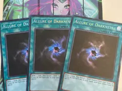 Yugioh 3x Allure of Darkness Secret Rare RA03-EN055 1st Ed NM - Image 1