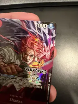 One Piece TCG Shanks P-083 CS CHAMPIONSHIP EVENT PACK FINALIST TEXTURED 25-26 - Image 3