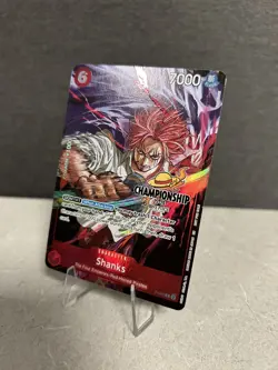 One Piece TCG Shanks P-083 CS CHAMPIONSHIP EVENT PACK FINALIST TEXTURED 25-26 - Image 2
