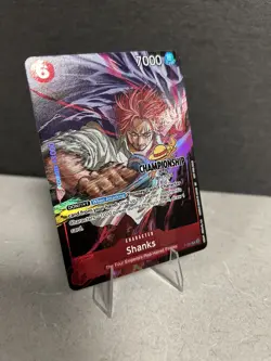 One Piece TCG Shanks P-083 CS CHAMPIONSHIP EVENT PACK FINALIST TEXTURED 25-26 - Image 3