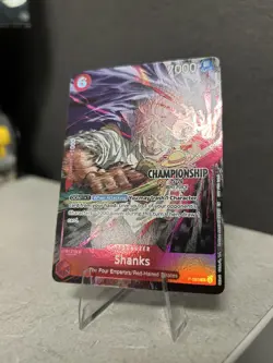 One Piece TCG Shanks P-083 CS CHAMPIONSHIP EVENT PACK FINALIST TEXTURED 25-26 - Image 4