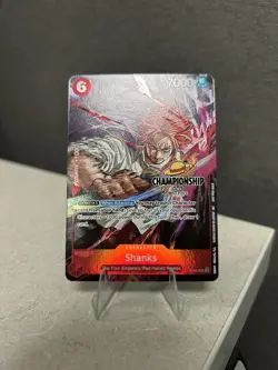 One Piece TCG Shanks P-083 CS CHAMPIONSHIP EVENT PACK FINALIST TEXTURED 25-26 - Image 5
