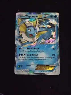 Pokemon Card Vaporeon EX 24/83 Holo – Generations – NM/LP - Image 1
