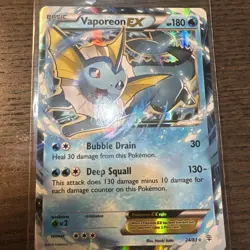 Vaporeon EX - 24/83 Generations Holo - Pokemon TCG Card - NM #1 - Image 1