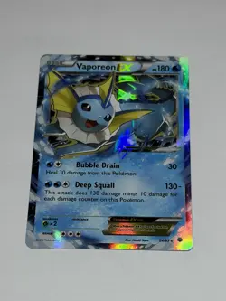 Vaporeon EX 24/83 Generations Holo Ultra Rare 2016 TCG Pokemon Card NM - Image 1
