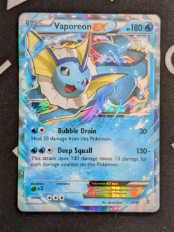 Vaporeon EX - 24/83 - Pokemon Generations XY Ultra Rare Card NM - Image 1