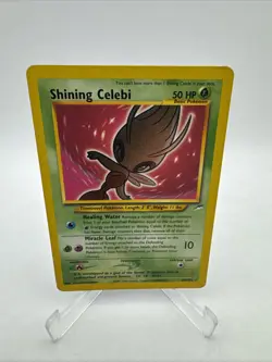 Shining Celebi Holo Secret Rare Card 106/105 Neo Destiny MP - Image 1