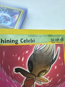 Shining Celebi Holo Secret Rare Card 106/105 Neo Destiny MP - Image 2
