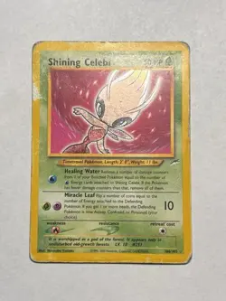 Pokemon TCG Shining Celebi Neo Destiny 106 Holo Unlimited Shiny Holo Rare HP - Image 1