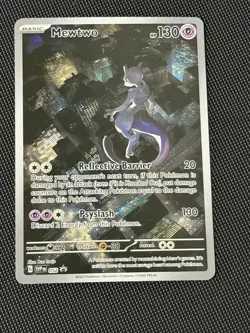 2023 Pokemon TCG Mewtwo SVP 052 Scarlet Violet 151 Black Star Promo Full Art - Image 1