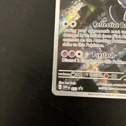 Pokemon TCG Mewtwo SVP 052 Black Star Promo Scarlet & Violet 151 Promo Damaged - Image 5