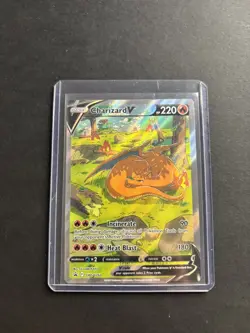Pokemon TCG Charizard v SWSH260 Black Star Promo Holo Near Mint - Image 1
