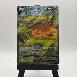Pokemon TCG Charizard v SWSH260 Black Star Promo Holo Card Near Mint Condition - Image 1
