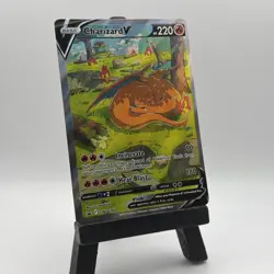 Pokemon TCG Charizard v SWSH260 Black Star Promo Holo Card Near Mint Condition - Image 3