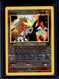 1999 Pokemon Wizards Black Star Promos Entei Holo #34 - Image 1