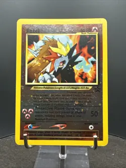 1999 Pokemon Wizards Black Star Promos Entei # 34 - Image 3