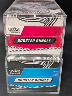 2x Pokemon Black Bolt White Flare Sealed Booster Bundle Display Case W/Acrylic - Image 5