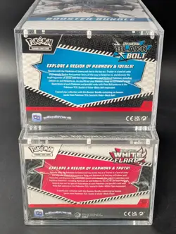 2x Pokemon Black Bolt White Flare Sealed Booster Bundle Display Case W/Acrylic - Image 3