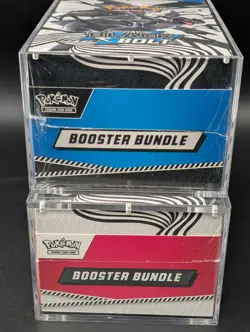 2x Pokemon Black Bolt White Flare Sealed Booster Bundle Display Case W/Acrylic - Image 5