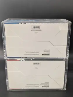 2x Pokemon Black Bolt White Flare Sealed Booster Bundle Display Case W/Acrylic - Image 2