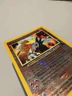 1999 Pokemon Wizards Black Star Promos Entei #34 LP - Image 3