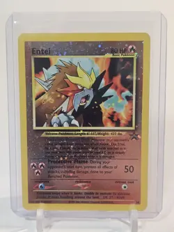 1999 Pokemon Wizards Black Star Promos Entei Holo #34 - Image 1
