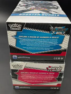 2x Pokemon SV10.5 Black Bolt White Flare Sealed Booster Bundle Display Case - Image 4
