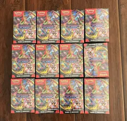 LOT OF 12 Pokemon TCG Mega Evolution PHANTASMAL FLAMES Booster Bundles - Sealed - Image 1
