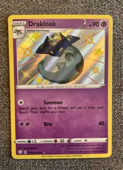 Pokemon TCG Drakloak Shiny Holo Card SV061/SV122 Shining Fates - Image 1