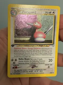 Pokemon Cards WOTC: Neo Revelation 1st Edition Rare Holo: Porygon2 12/64 - NM🌟 - Image 2