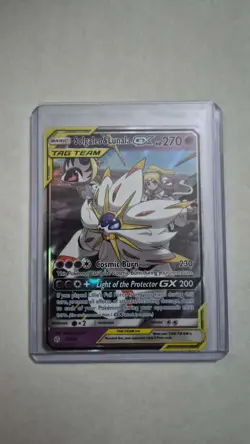 Solgaleo & Lunala GX Holo Card 75/236 Sun & Moon Cosmic EclipsePokemon TCG - Image 1