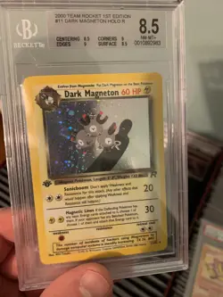 2000 Pokemon - 1st Edition Dark Magneton Holo Rare - Team Rocket 11/82 - BGS 8.5 - Image 1