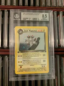2000 Pokemon - 1st Edition Dark Magneton Holo Rare - Team Rocket 11/82 - BGS 8.5 - Image 4