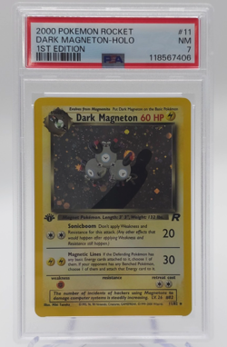 Dark Magneton PSA 7 Holo 1st Edition 2000 Pokemon Team Rocket #11 - Image 1