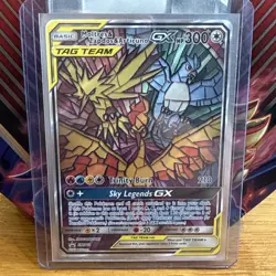 Pokemon TCG Moltres & Zapdos & Articuno GX SM210 Hidden Fates Promo - Image 1